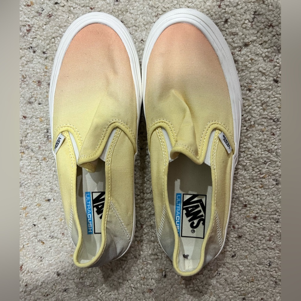 Vans yellow orange blue men’s 6.5 women’s 8 ultracush